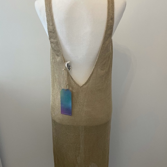 Show Me your Mumu Harlyn Dress Liquid Mesh Gold - Picture 6 of 6